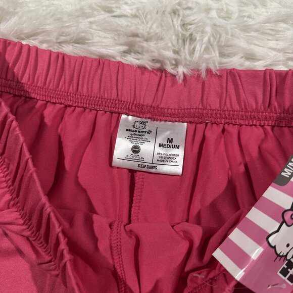 Hello Kitty womens NWT pink sleep shorts soft stretch graphic print M - Picture 4 of 7